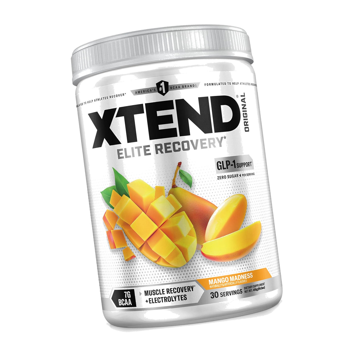 Xtend Original BCAA Powder with Zero Sugar, Mango Madness, 30 Servings