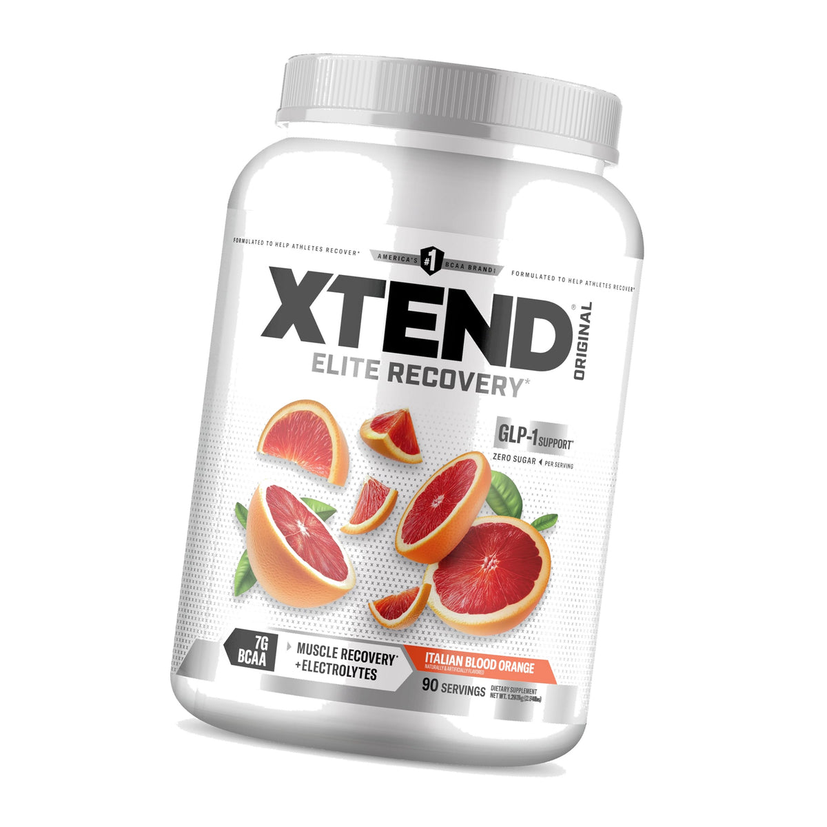 Xtend Original BCAA Powder with Zero Sugar, Italian Blood Orange, 90 Serv