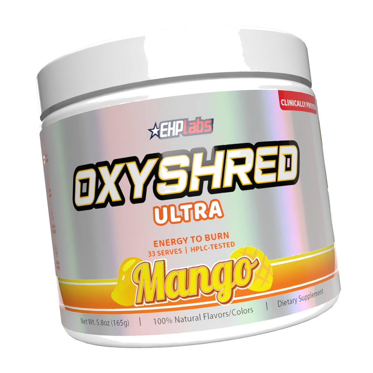 EHP Labs OxyShred Pre Workout Powder - Mango, 33 Servings