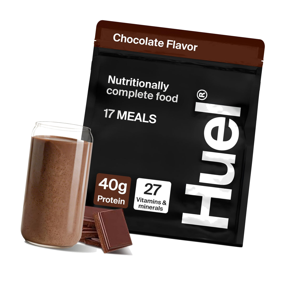 Huel Black Edition | Chocolate 40g Vegan Protein Powder | Meal Replacement