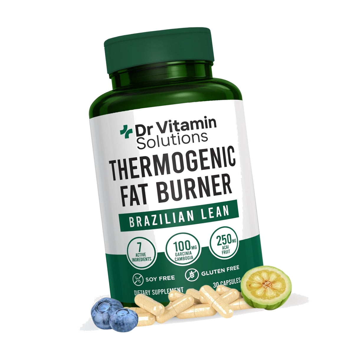 Thermogenic Fat Burner for Women and Men - Brazilian Lean, 30 Capsules