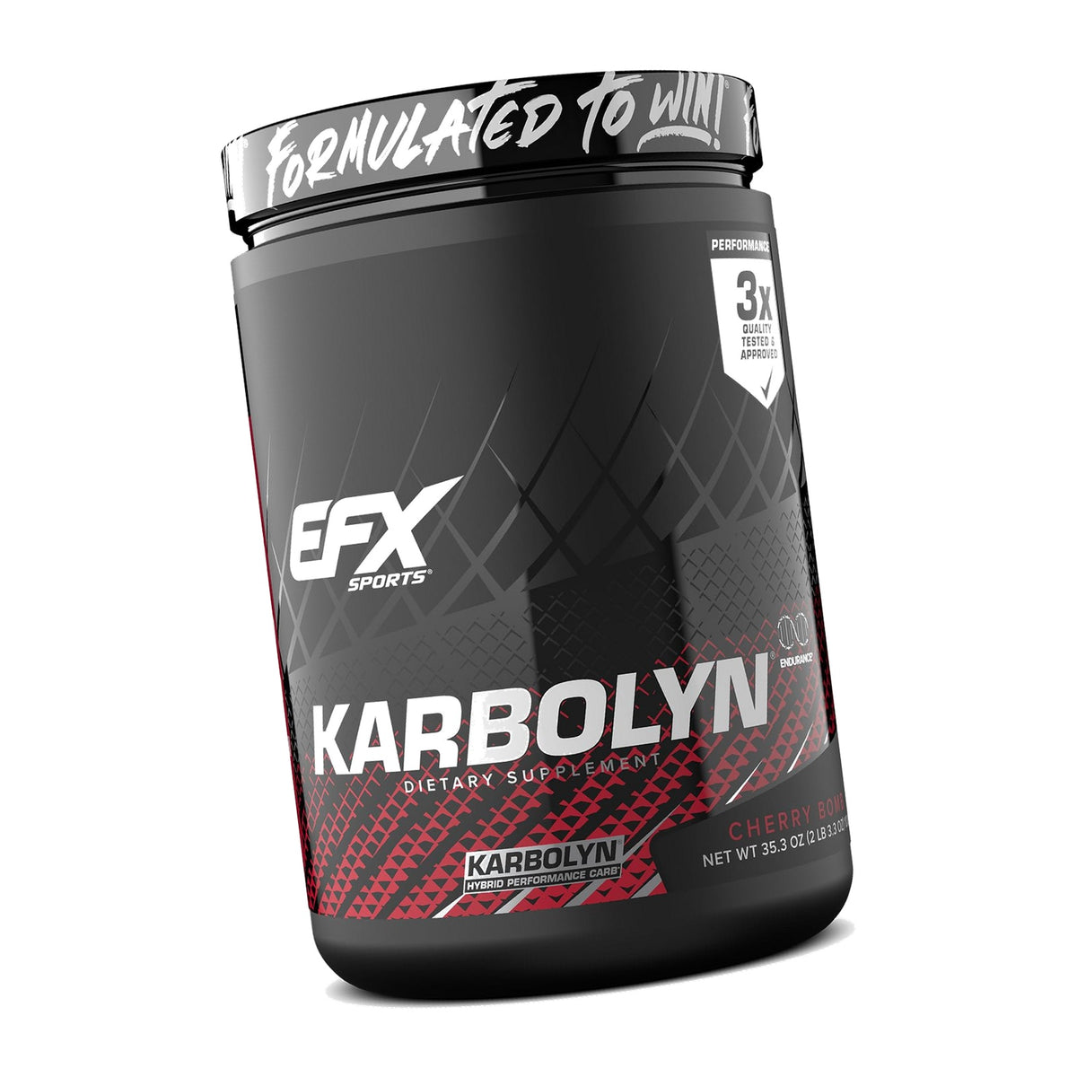 EFX Sports Karbolyn Fuel | Fast-Absorbing Carbohydrate Powder | Carb Load, Sustained Energy, Quick Recovery | Stimulant Free | 19 Servings (Cherry Bomb)