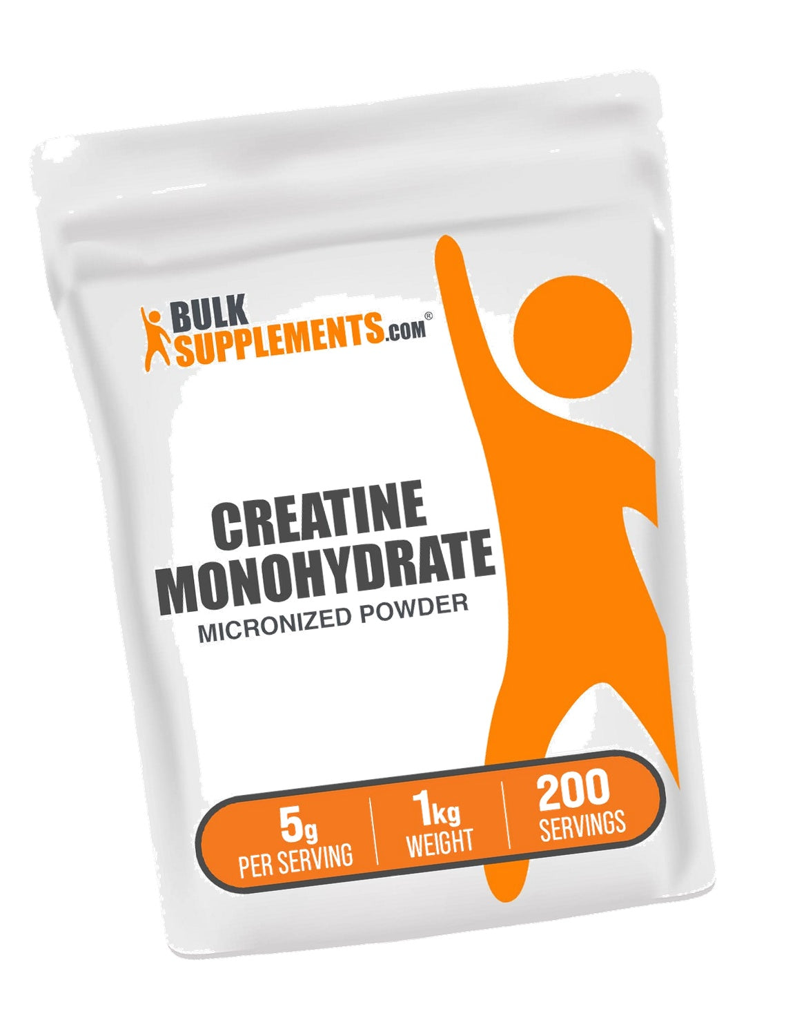 BulkSupplements.com Creatine Monohydrate Powder - Micronized Creatine Powder, Unflavored - Pure & Gluten Free, 5g (5000mg) per Servings, 1kg (2.2 lbs) (Pack of 1)