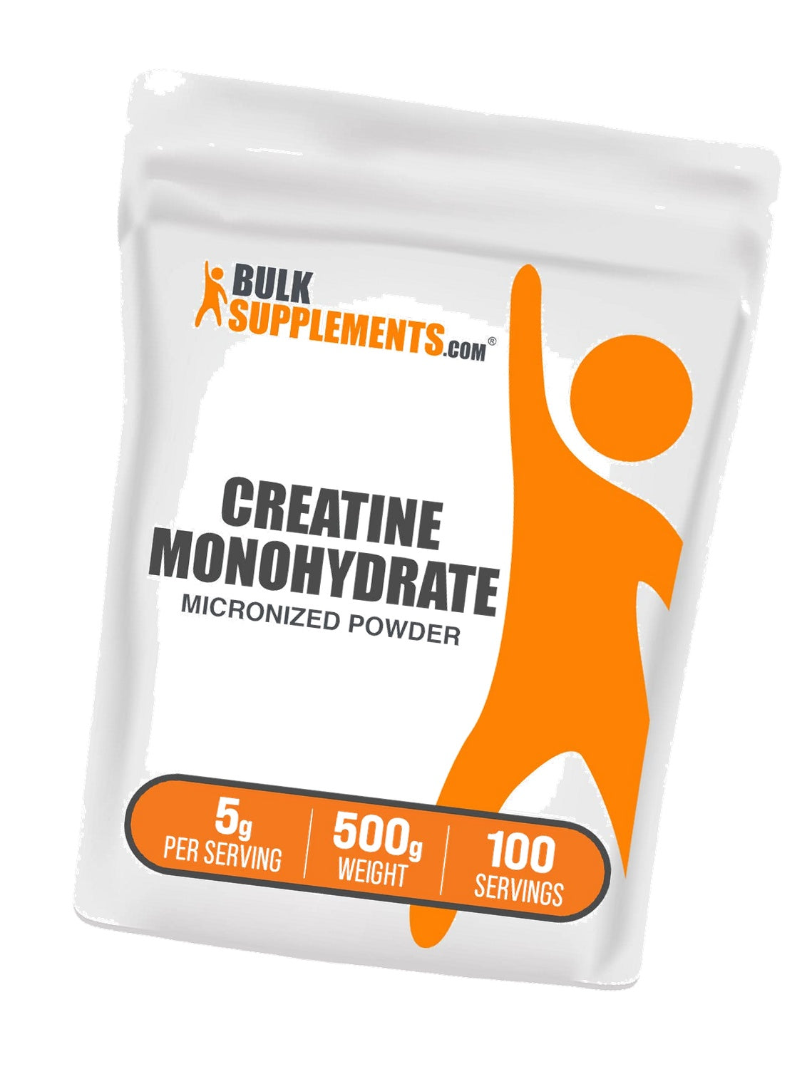 BulkSupplements.com Creatine Monohydrate Powder - Micronized Creatine Powder, Unflavored - Pure & Gluten Free, 5g per Serving, 500g (1.1 lbs) (Pack of 1)
