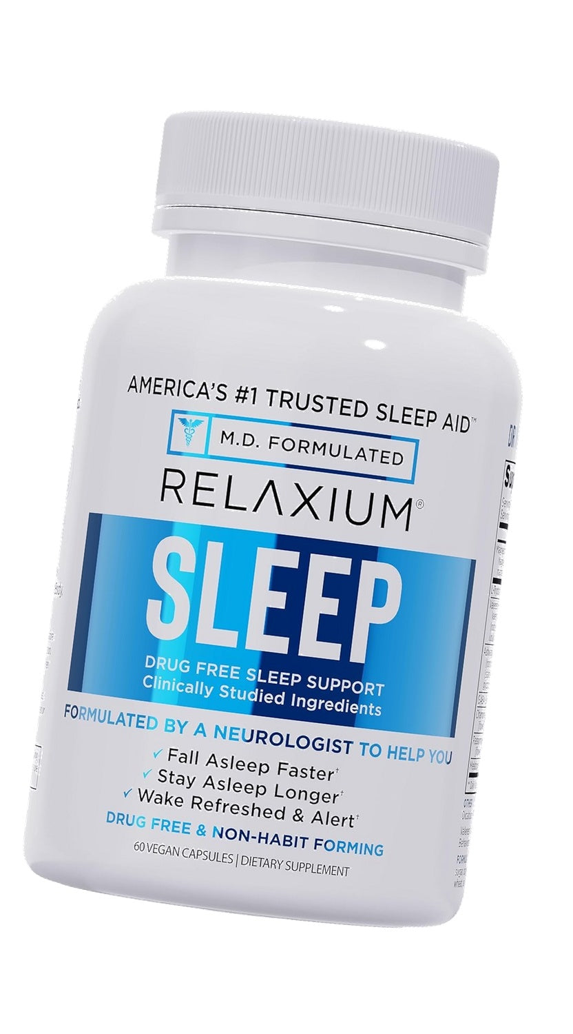 Relaxium Sleep Aid for Adults, 5mg Melatonin, Magnesium Glycinate, 30-Day