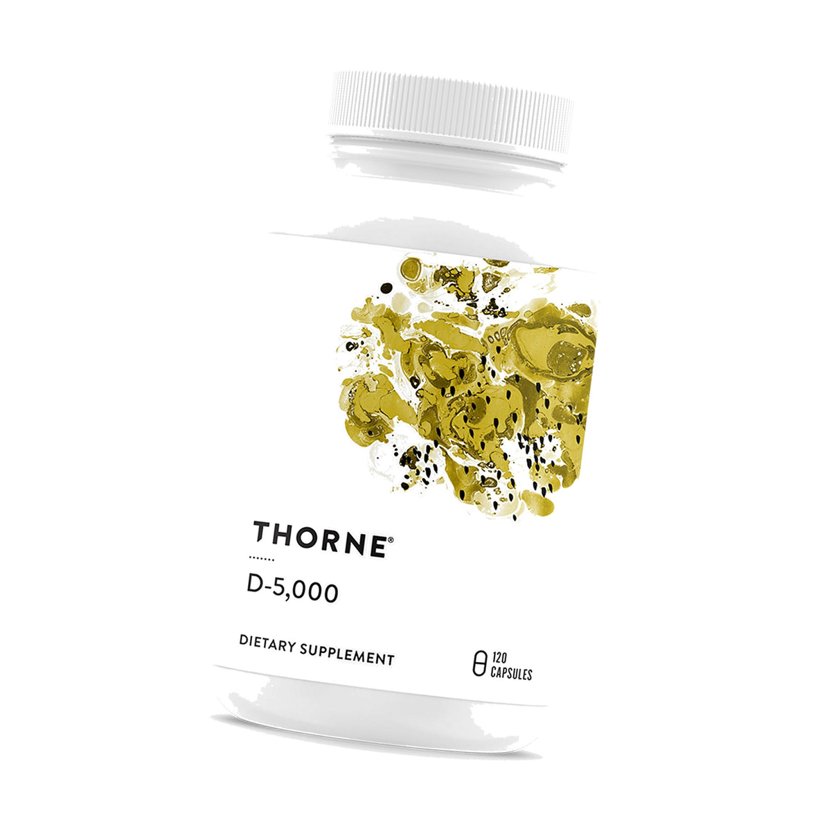 THORNE Vitamin D-5,000, Vitamin D3 Supplement, 5,000 IU, 120 Capsules