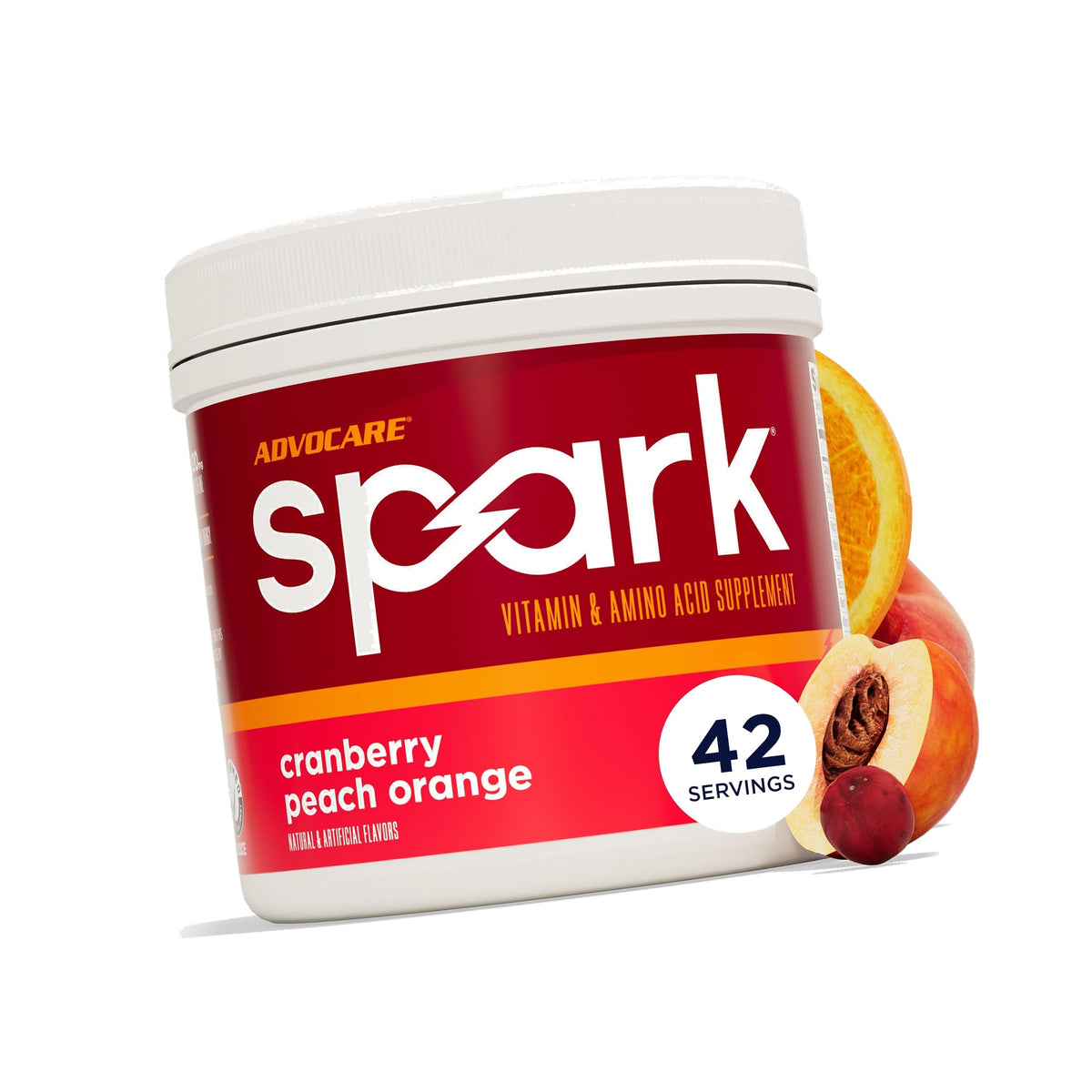 AdvoCare Spark Energy & Focus, Cranberry Peach Orange, 42 Servings