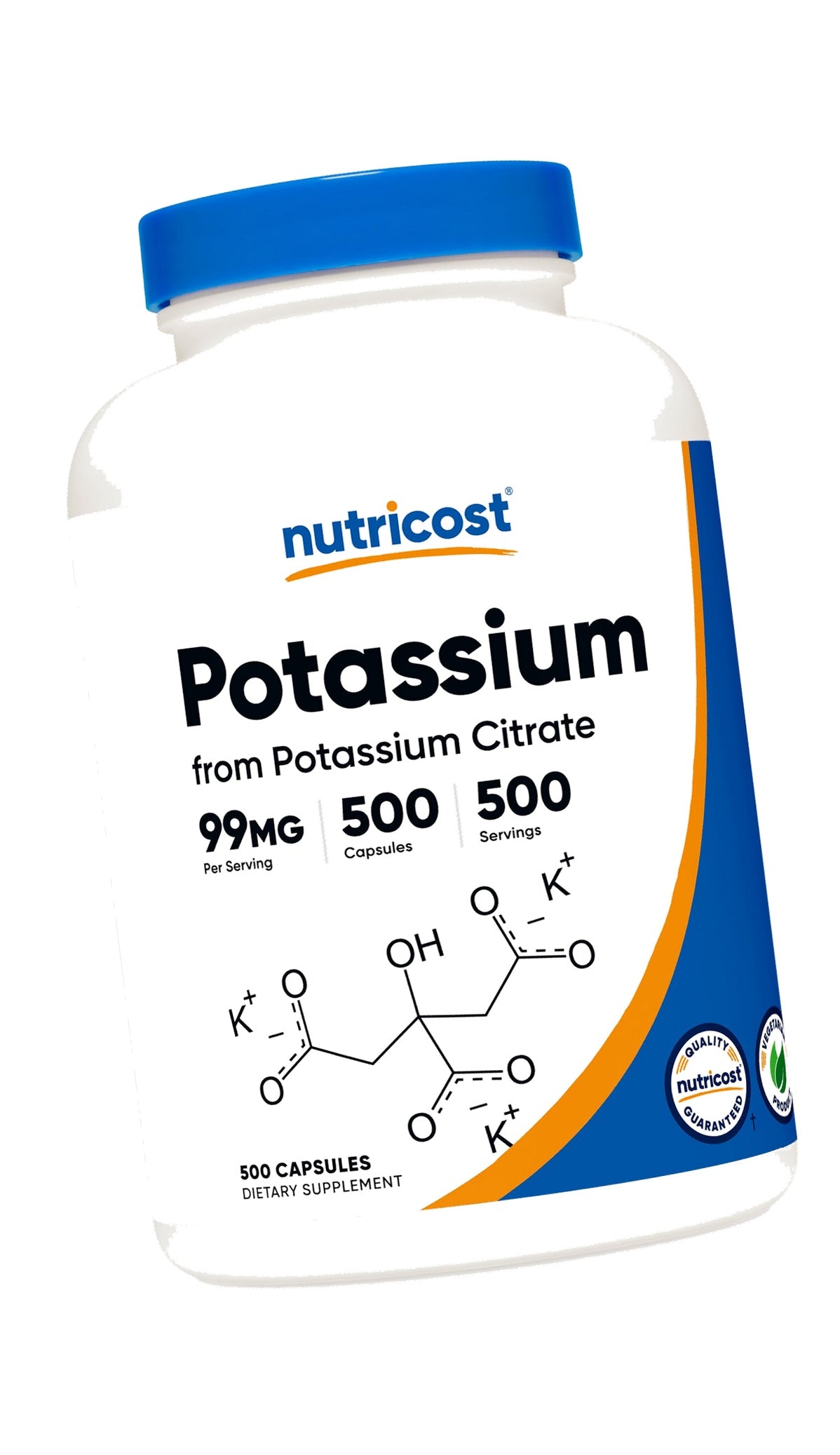 Nutricost Potassium Citrate 99mg, 500 Capsules