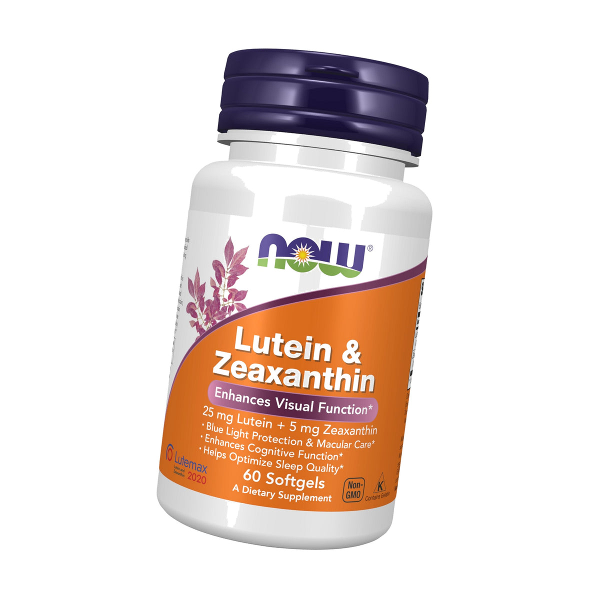 NOW Supplements, Lutein & Zeaxanthin with 25 mg and 5 mg, 60 Softgels