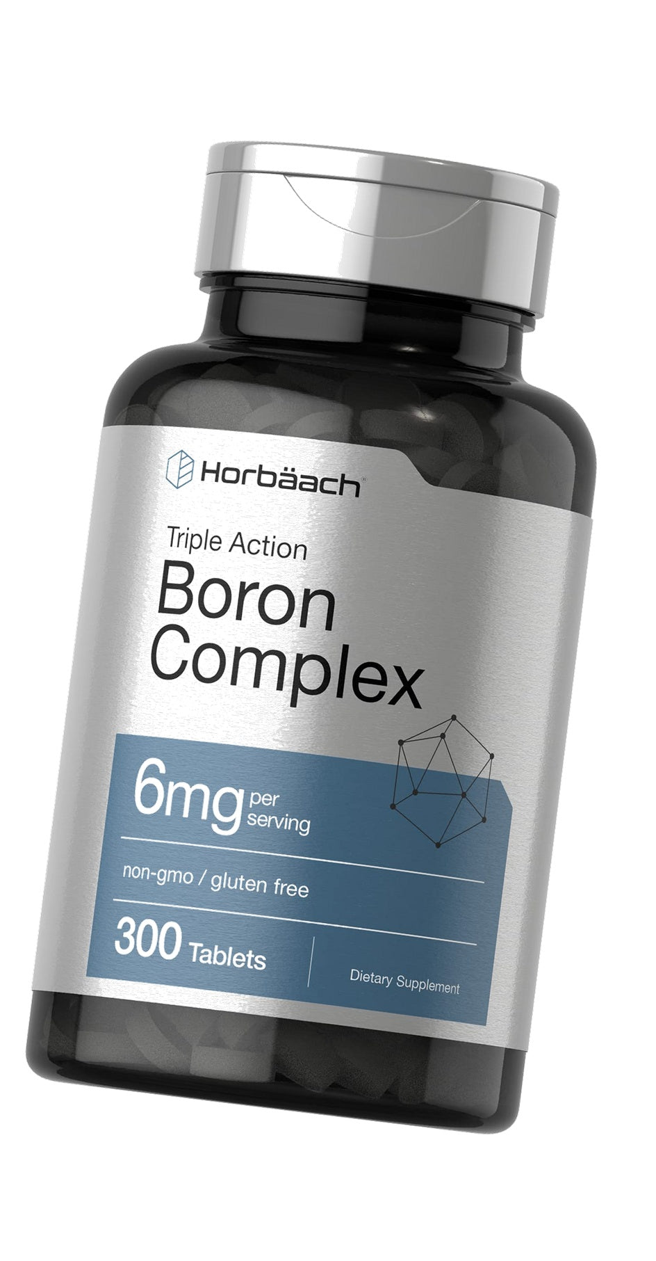 Horbäach Triple Boron Complex 6 mg Supplement | 300 Tablets