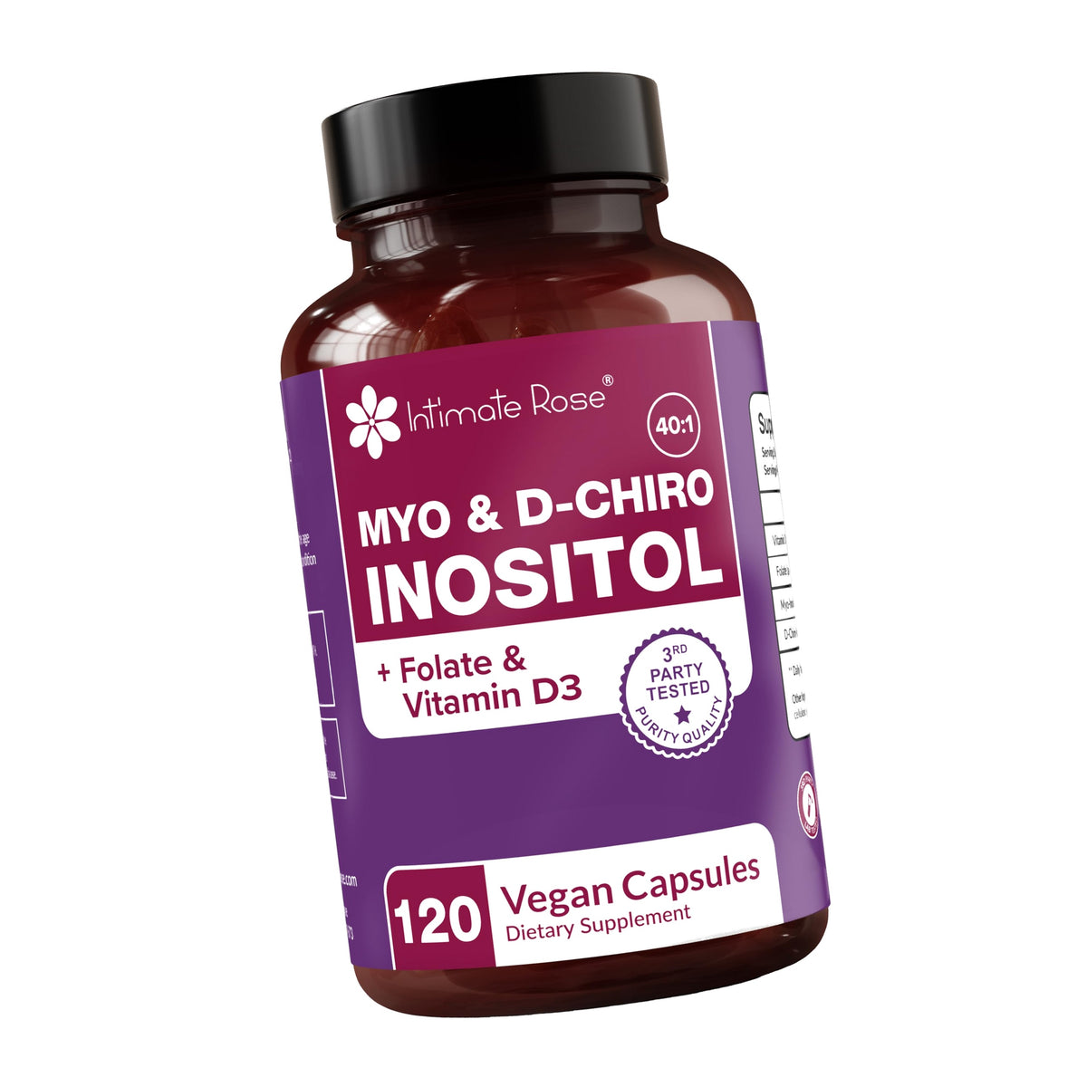 Myo-Inositol & D-Chiro Inositol for Hormone Balance for Women, 40:1 Ratio