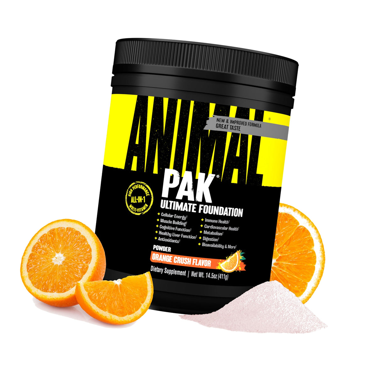 Animal Pak Multivitamin Powder All-in-1 Supplement | Orange 60 Serving