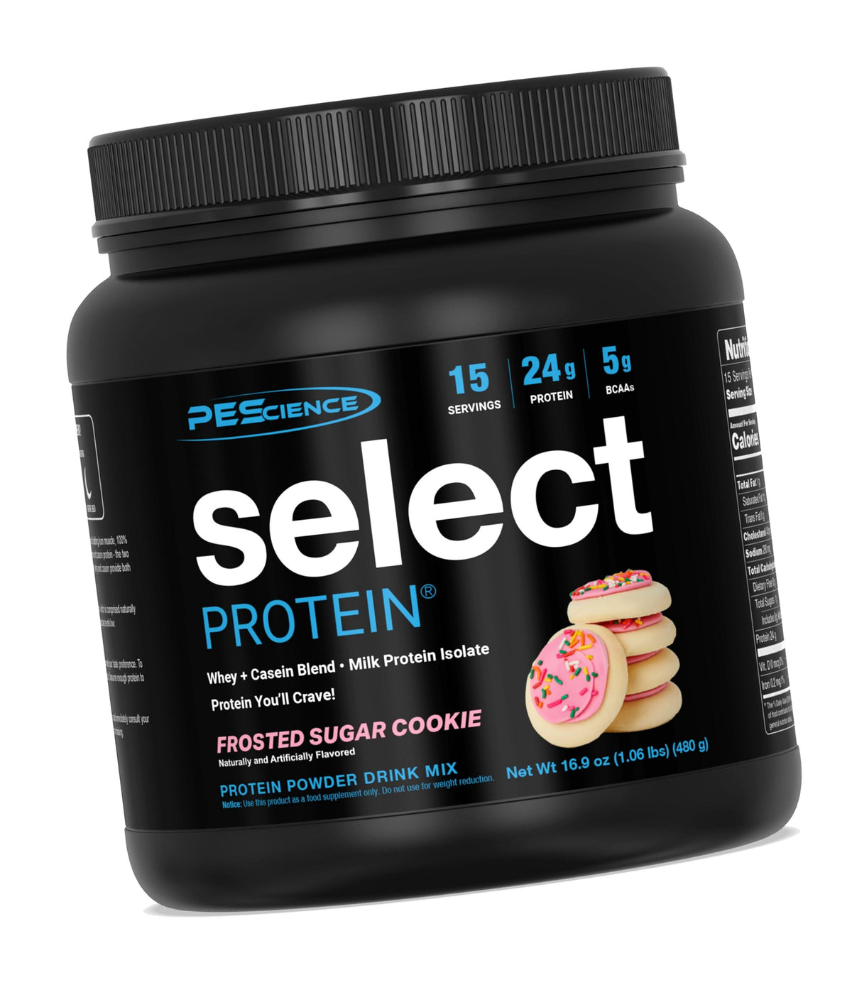 PEScience Select Protein Powder, Frosted Sugar Cookie, 15 Servings