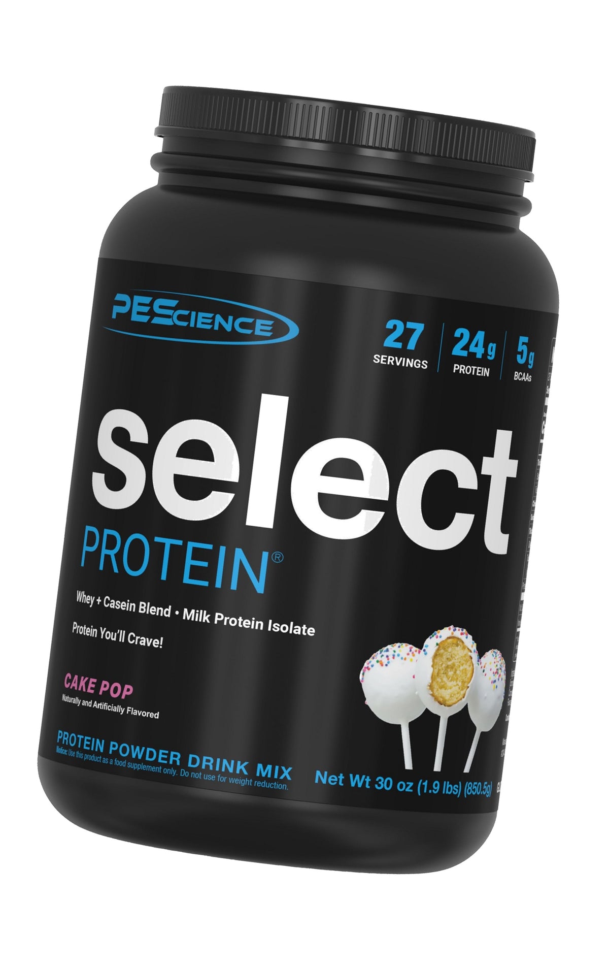 PEScience Select Protein Powder, Whey & Casein, Cake Pop, 27 Servings