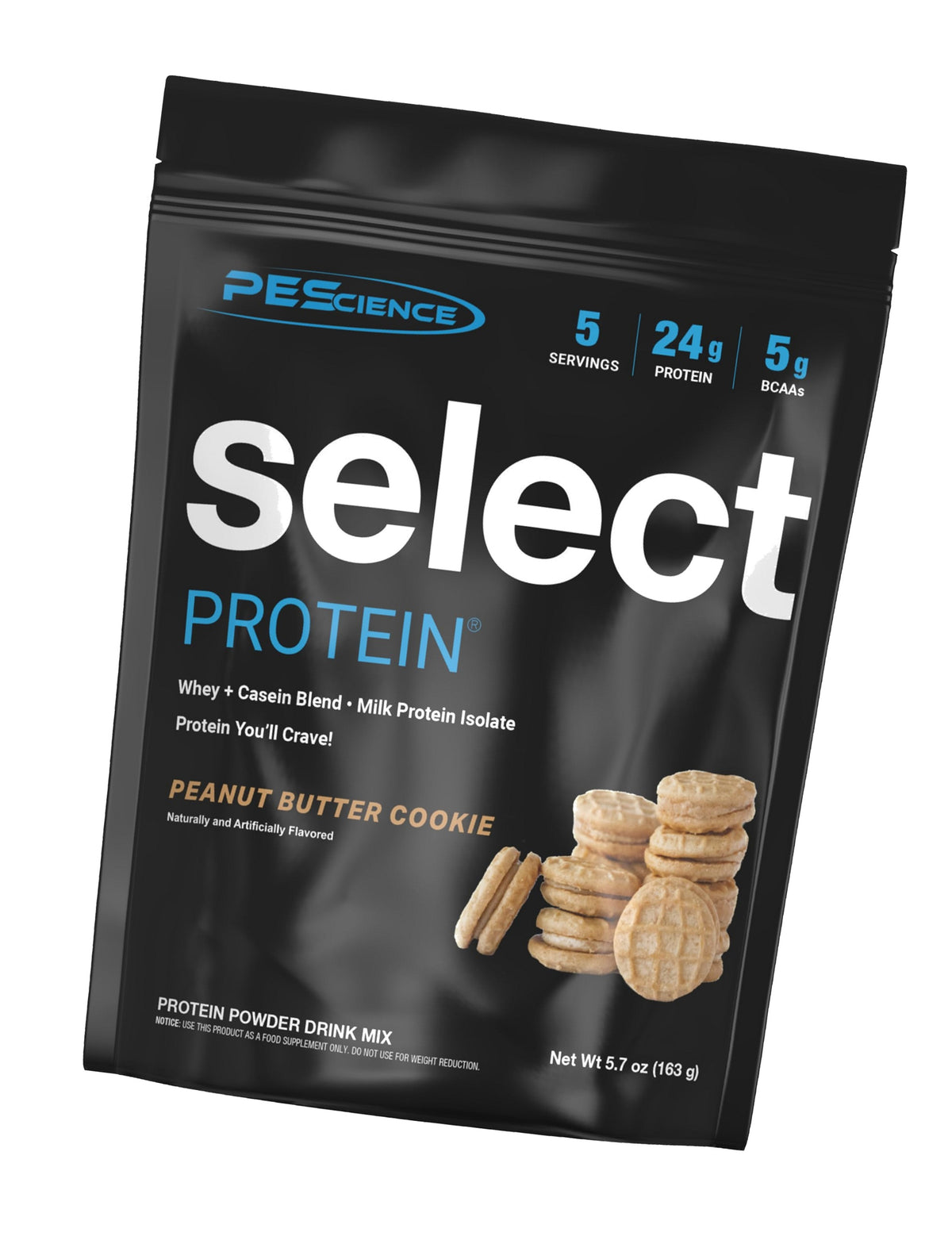 PEScience Select Protein Powder, Peanut Butter Cookie, 5 Servings