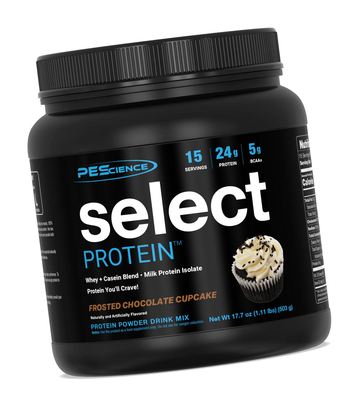 PEScience Select Protein Powder, Frosted Chocolate Cupcake, 15 Servings