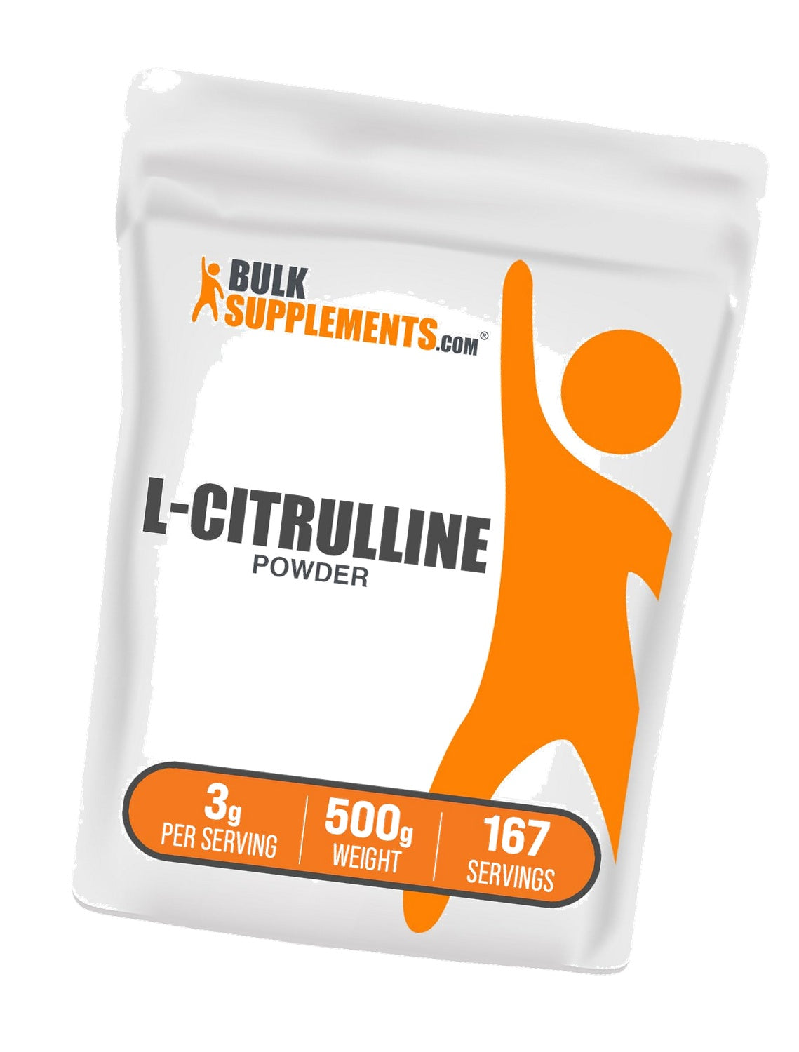 BulkSupplements.com L-Citrulline Powder - Citrulline Supplement, Nitric Oxide Supplement - Unflavored & Gluten Free - 3g per Servings, 500g (1.1 lbs) (Pack of 1)