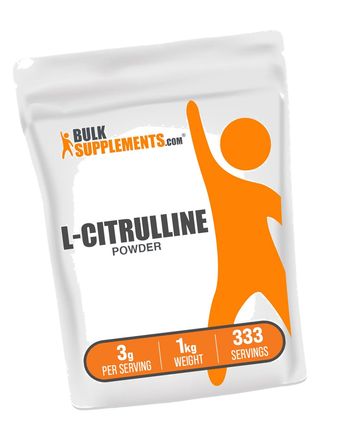 BulkSupplements.com L-Citrulline Powder - Citrulline Supplement, Nitric Oxide Supplement - Unflavored & Gluten Free - 3g per Servings, 1kg (2.2 lbs) (Pack of 1)