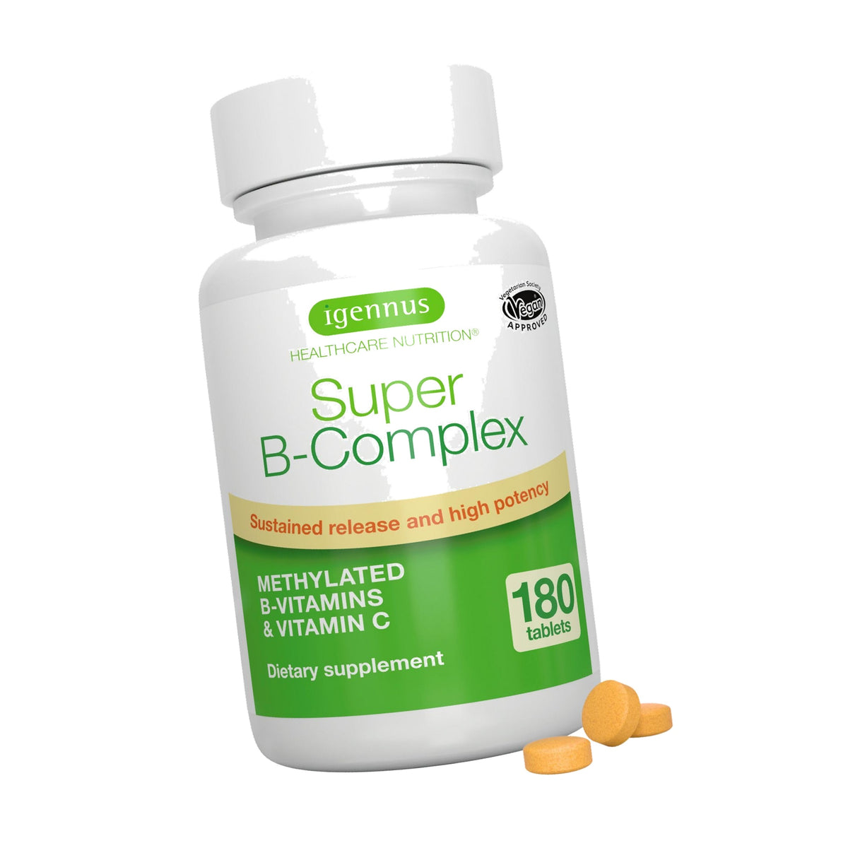 Igennus High Strength Super B-Complex Methylated & Active B Vitamins