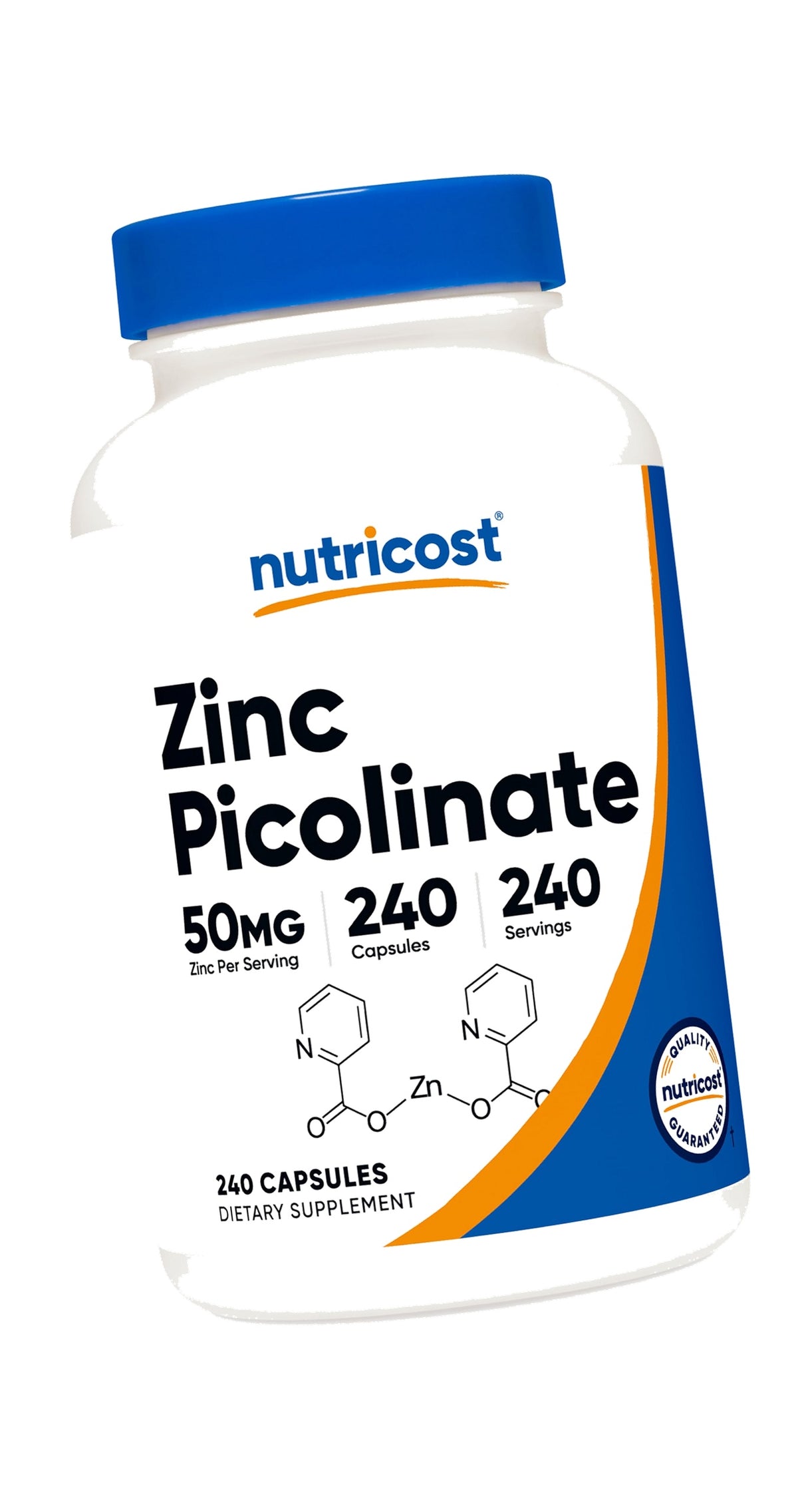 Nutricost Zinc Picolinate 50mg, 240 Vegetarian Capsules, Gluten Free