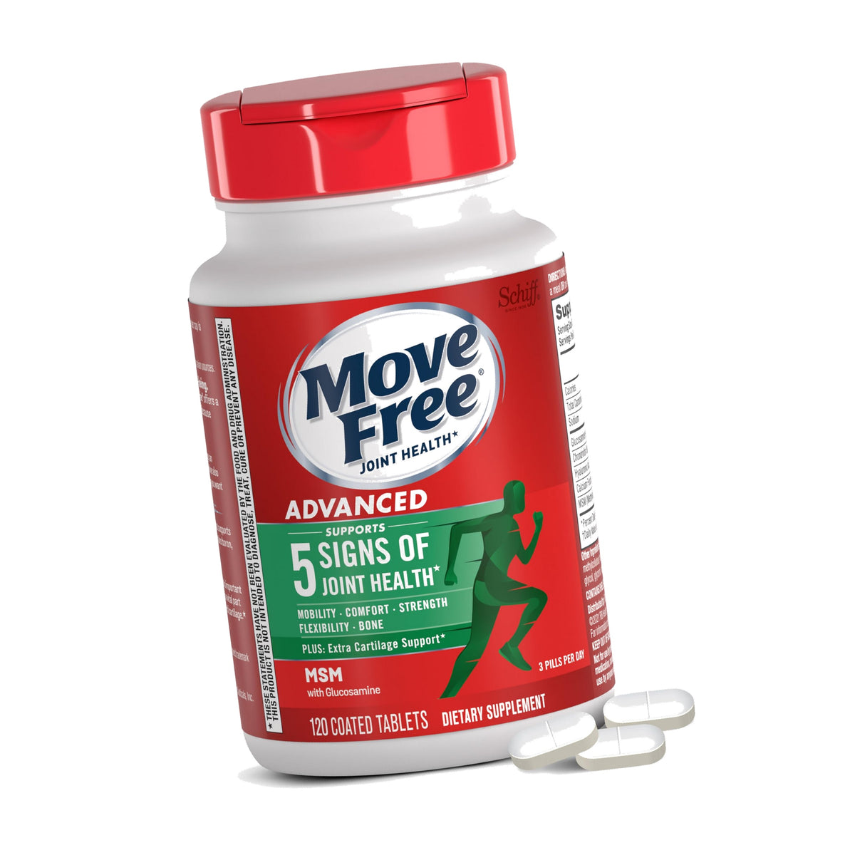 Move Free Advanced Joint Support, Glucosamine, Chondroitin + MSM - 120 ct