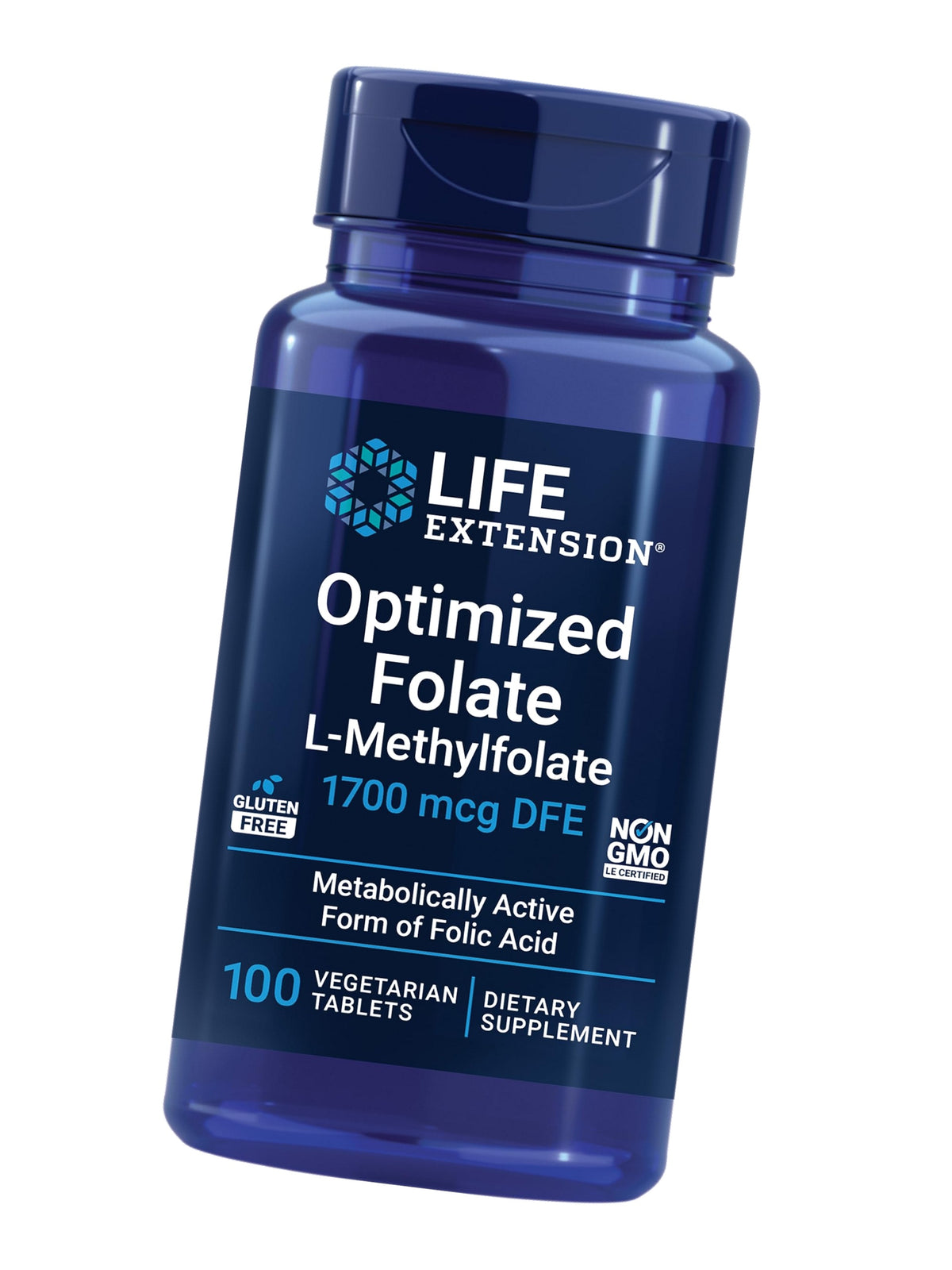Life Extension Optimized Folate, 1700 mcg DFE, 100 Vegetarian Tablets