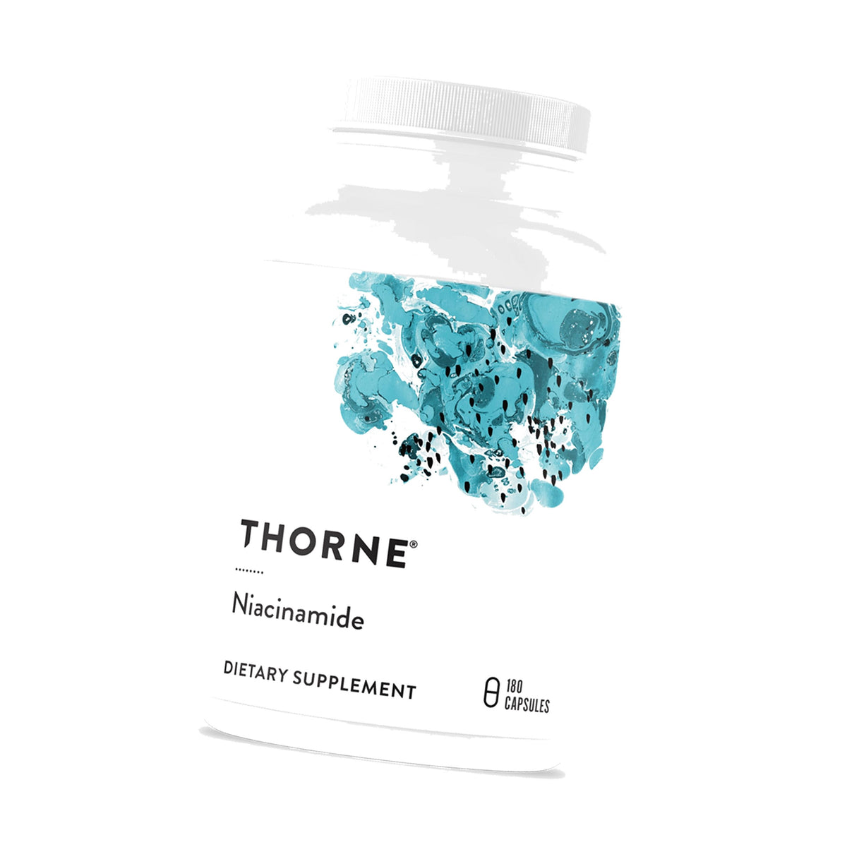 THORNE Niacinamide, 500 mg Non-Flushing Form of Vitamin B3, 180 Capsules