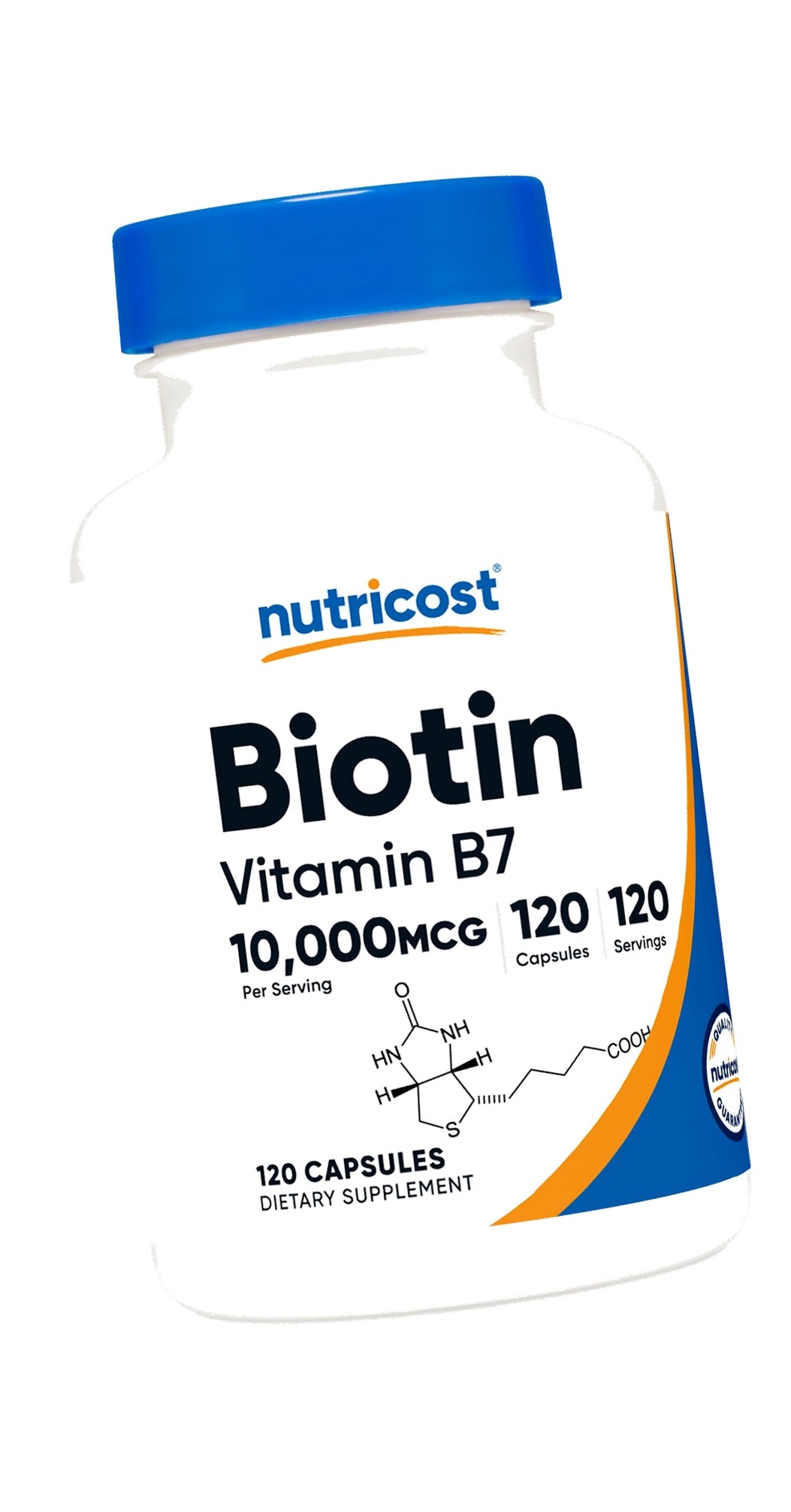 Nutricost Biotin (Vitamin B7) 10,000mcg (10mg), 120 Capsules, Gluten-Free