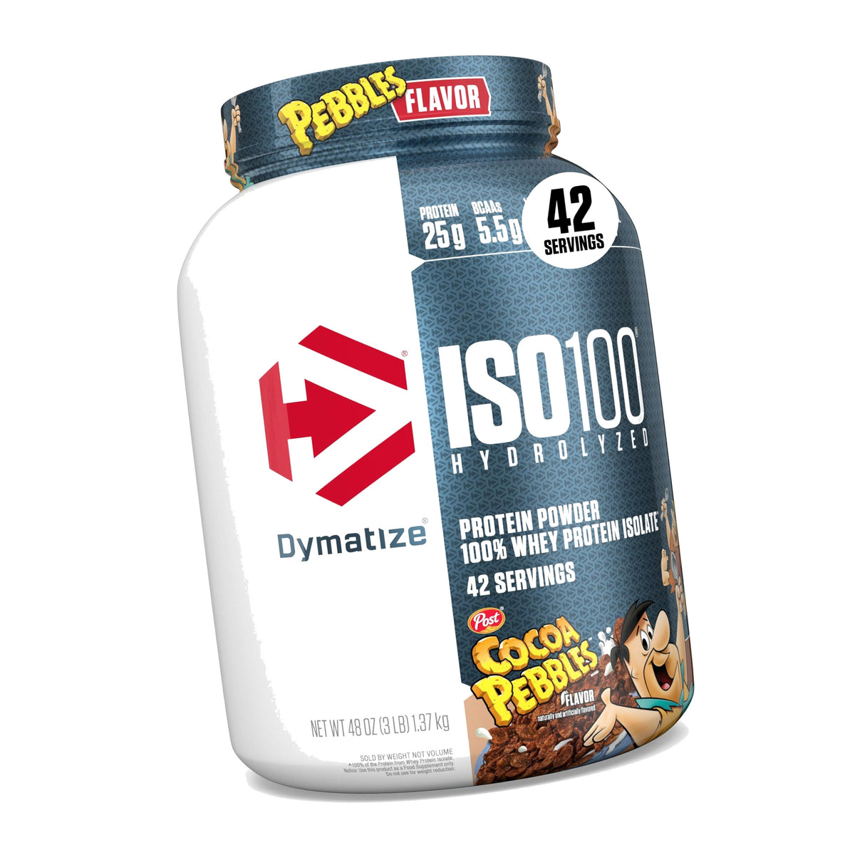 Dymatize ISO100 Protein Powder, 100% Whey Isolate, Cocoa Pebbles