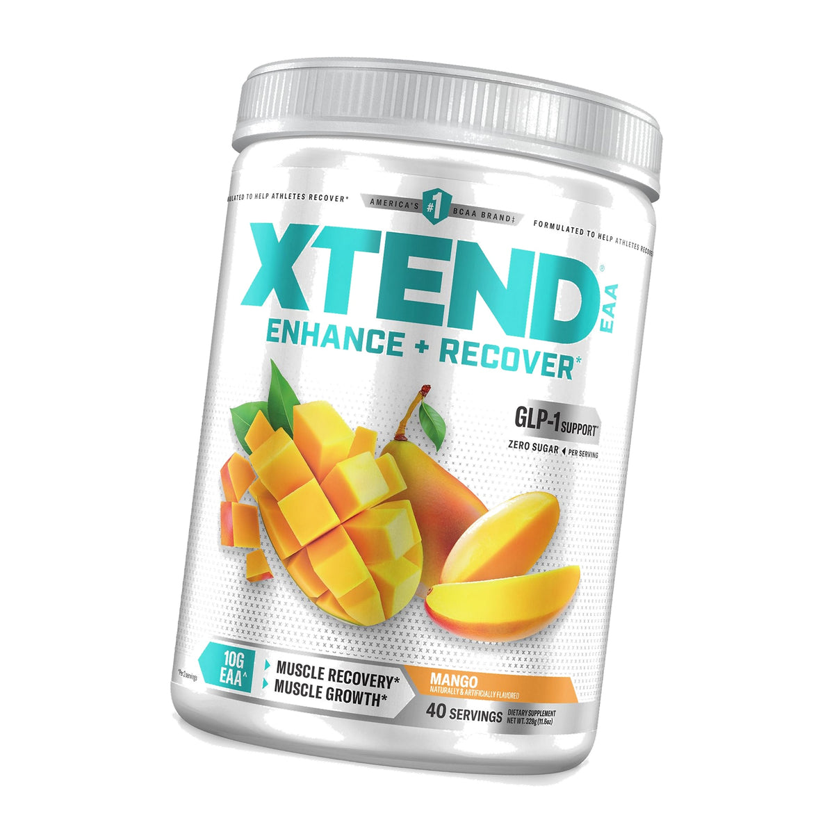 Xtend EAA + BCAA Powder with 10g EAAs, Mango, 40 Servings