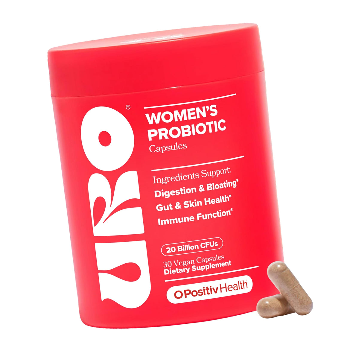 URO Women’s Probiotic – Vaginal, Gut & Skin – 20B+ CFUs – 30-Day Supply