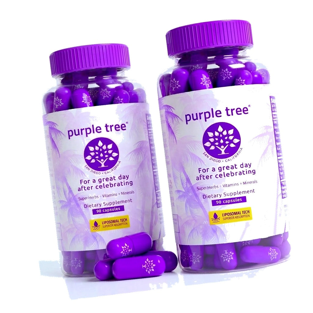 purple tree Post-Celebration Wellness | Liposomal DHM + Glutathione 180 ea