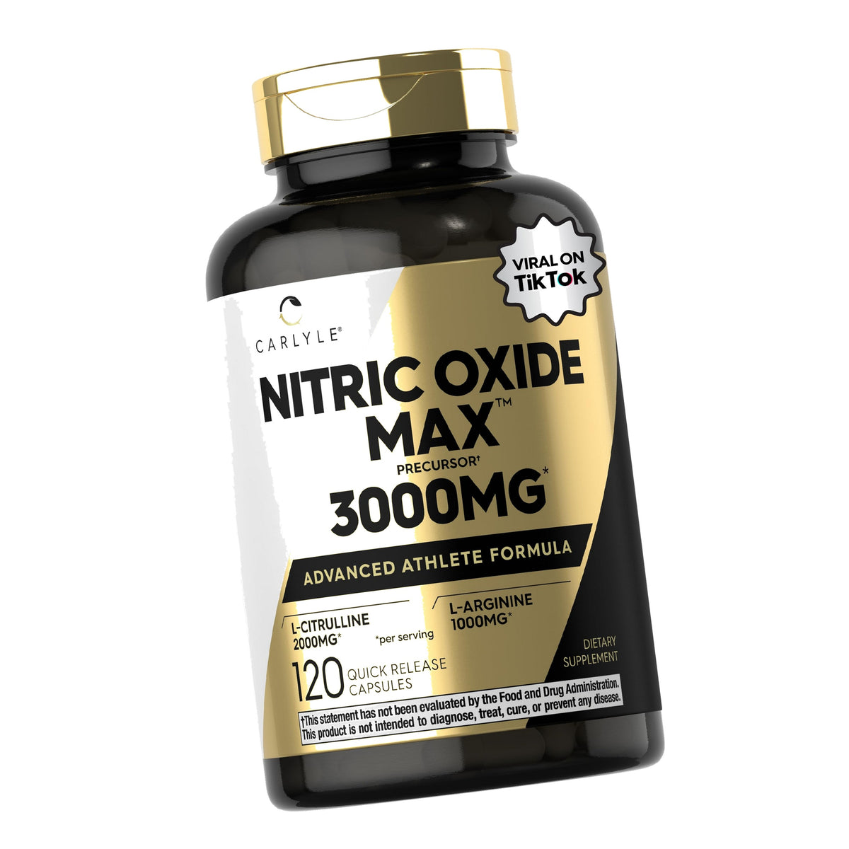 Carlyle Nitric Oxide Supplement 3000mg | 120 Capsules