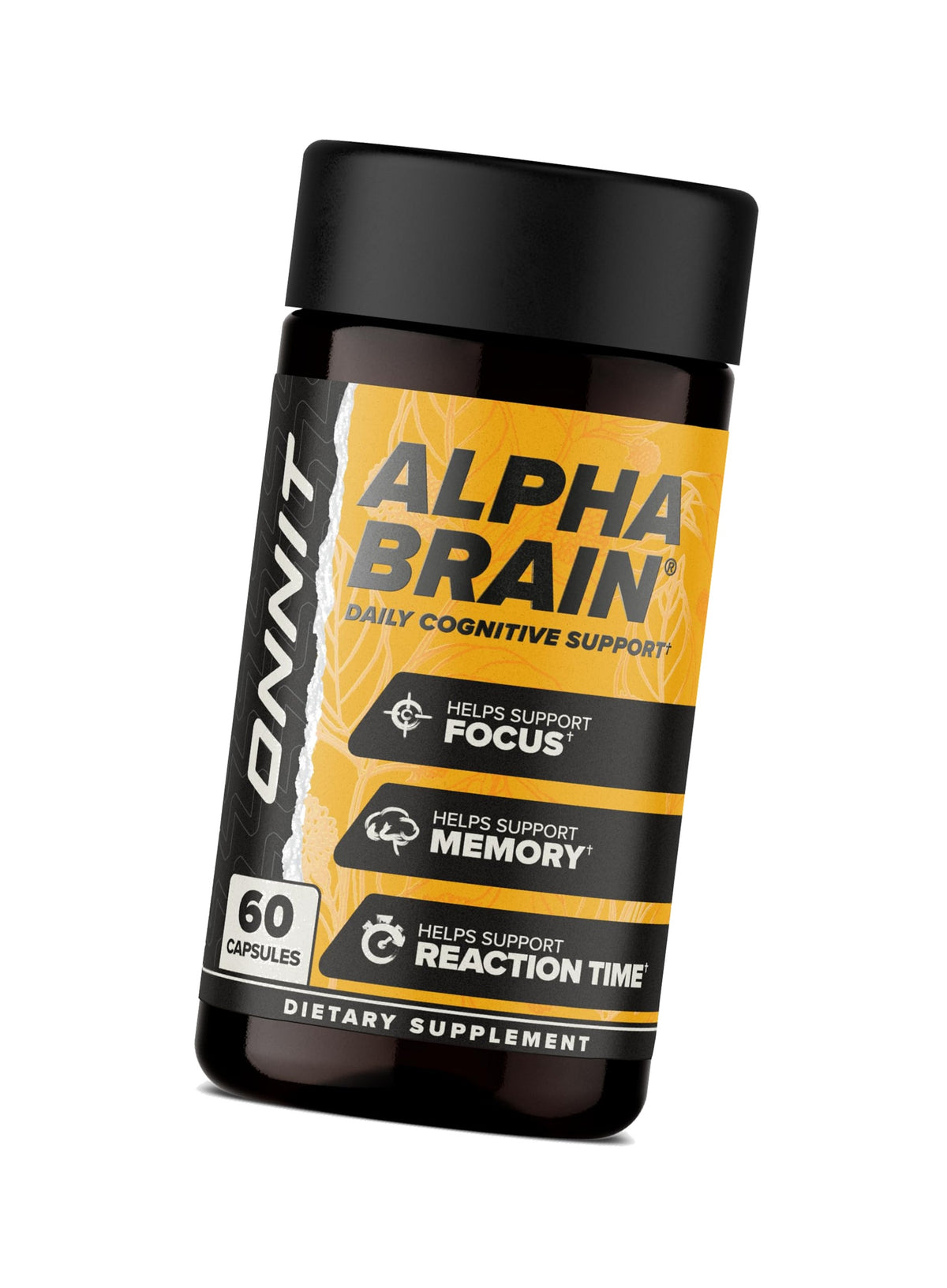 ONNIT Alpha Brain Nootropic Brain Supplement for Focus & Memory, 60 Count