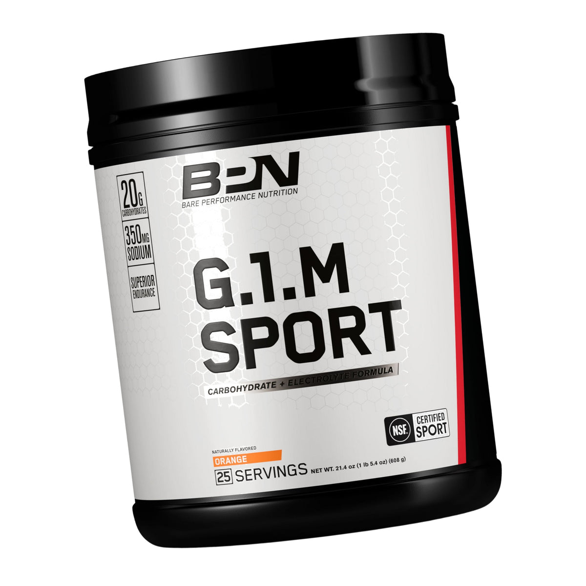 BARE PERFORMANCE NUTRITION, BPN G.1.M Go One More Sport, Endurance Training Fuel, Superior Carbohydrate & Electrolytes Powder Formula, Reduce Fatigue, Orange, 25 Servings