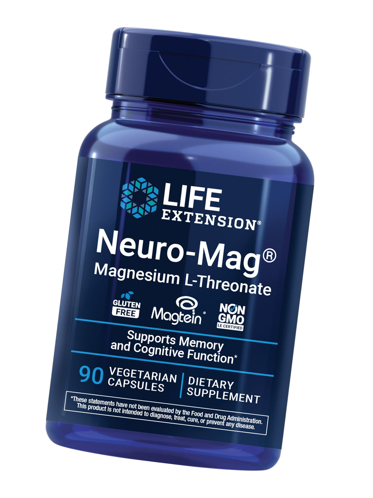 Life Extension Neuro-Mag Magnesium L-Threonate, 90 Vegetarian Capsules