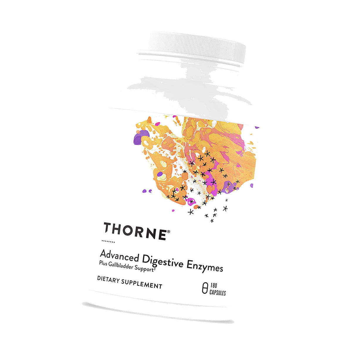 Thorne Advanced Digestive Enzymes, Pepsin & Betaine HCl, 180 Capsules