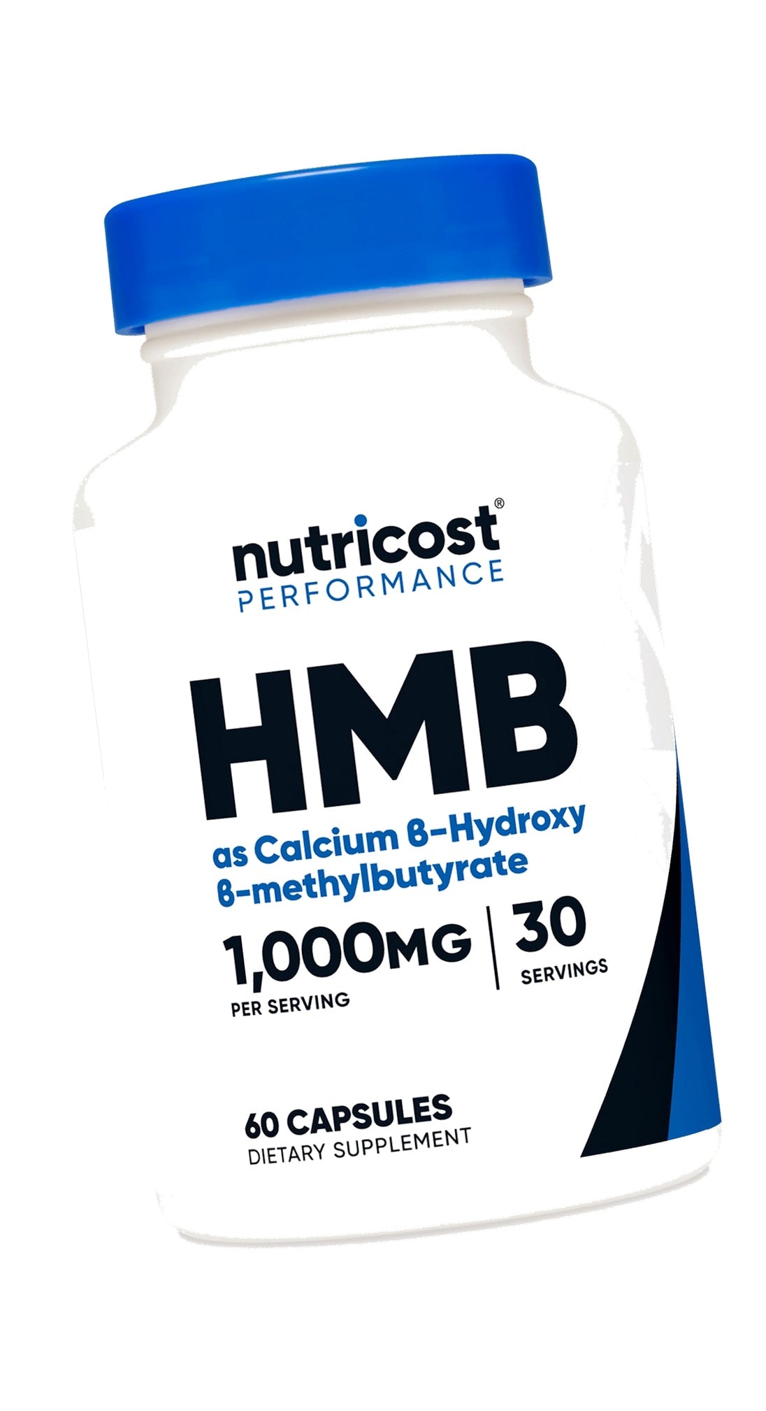 Nutricost HMB (As Calcium Beta-Hydroxy Beta-Methylbutyrate) 1,000mg, 60 Capsules - 500mg Per Capsule, GMO-Free, Gluten-Free, 30 Servings