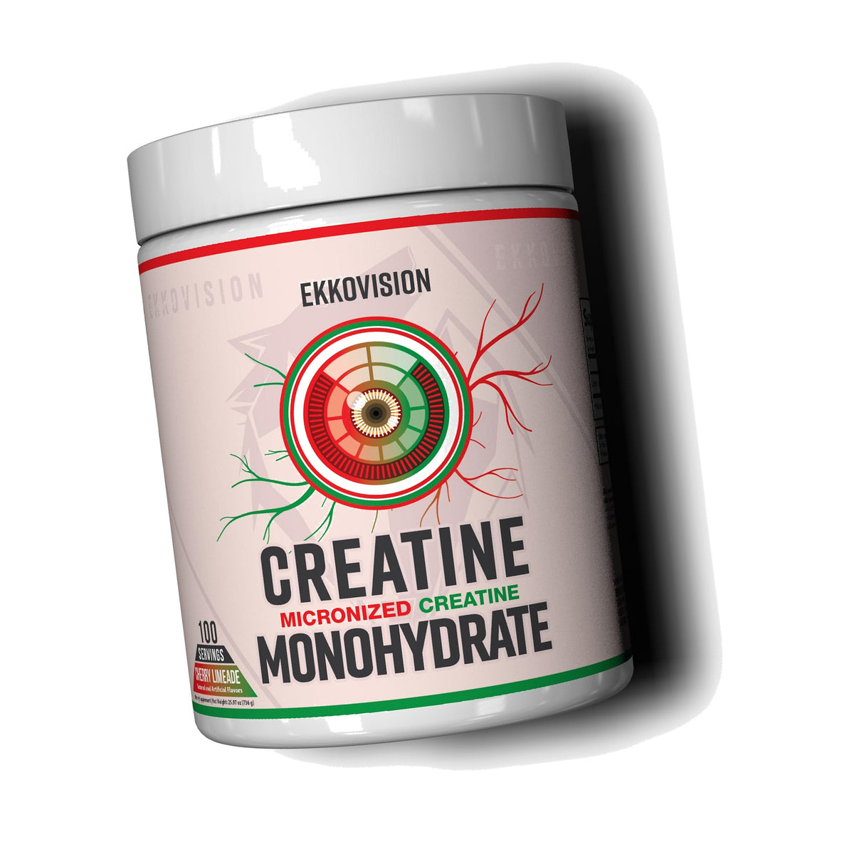 Ekkovision Creatine Monohydrate Powder, Cherry Limeade, 100 Servings