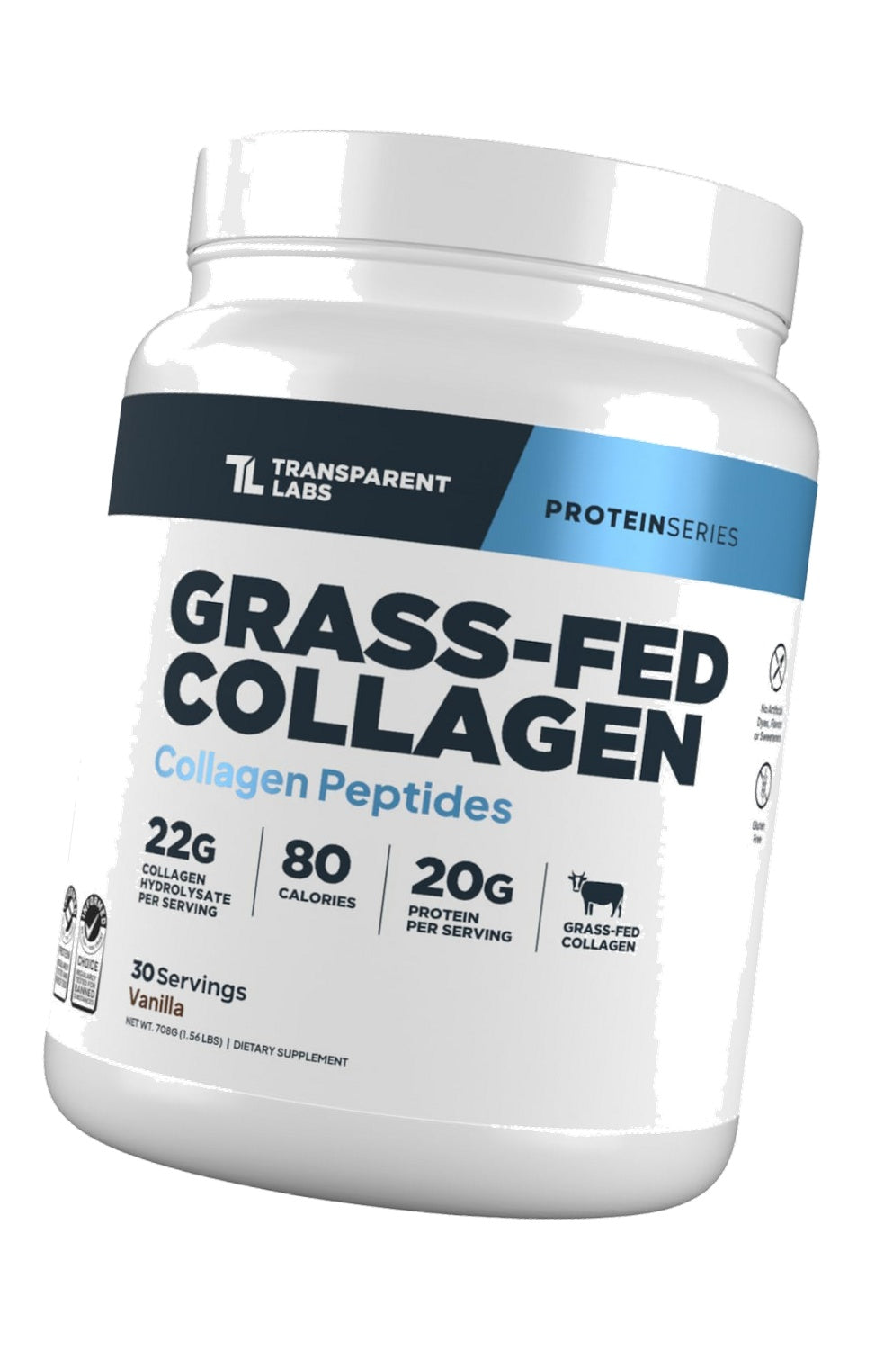 Transparent Labs Collagen Peptides Powder - Vanilla, 30 Servings