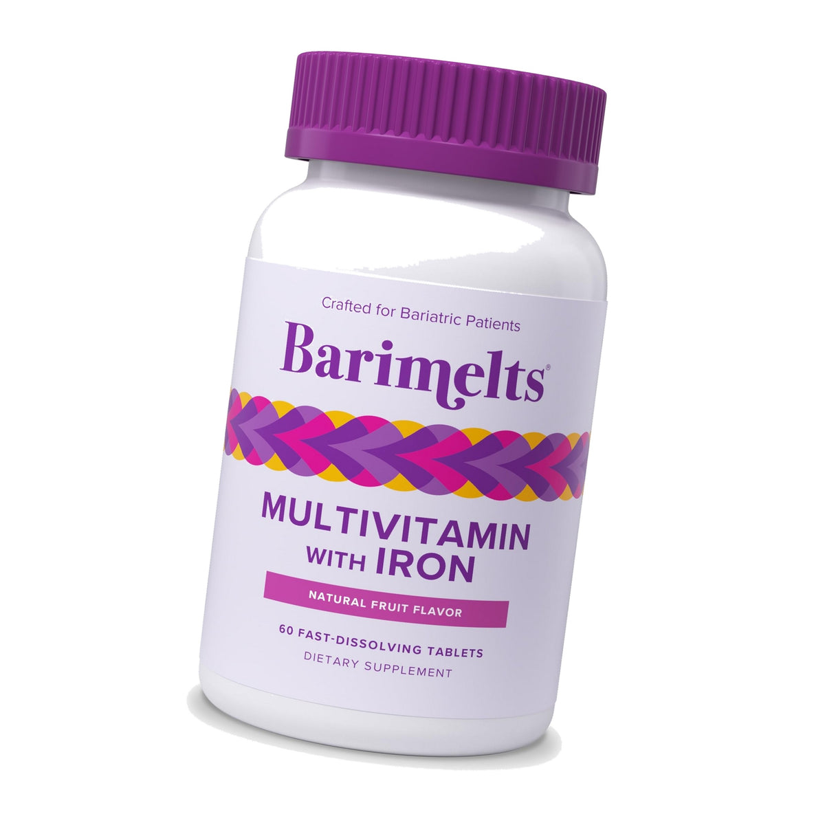 BariMelts Bariatric Multivitamin with Iron, 60 Tablets, Fruit