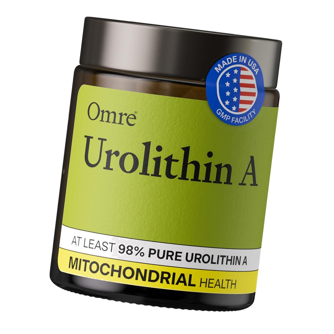 OMRE - Urolithin A 500mg, 98% Purity - Support for Healthy Aging and Cellular Renewal - Mitochondrial and Ceullular Energy Support for Longevity - 30 Servings