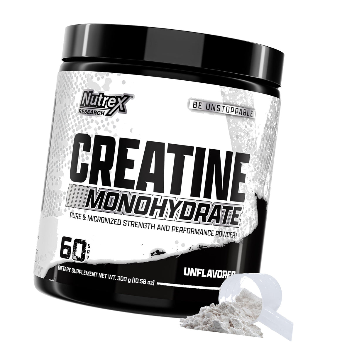 Nutrex Research Creatine Monohydrate Powder 60 Servings | Unflavored 5G Micronized Creatine Powder | Gluten Free