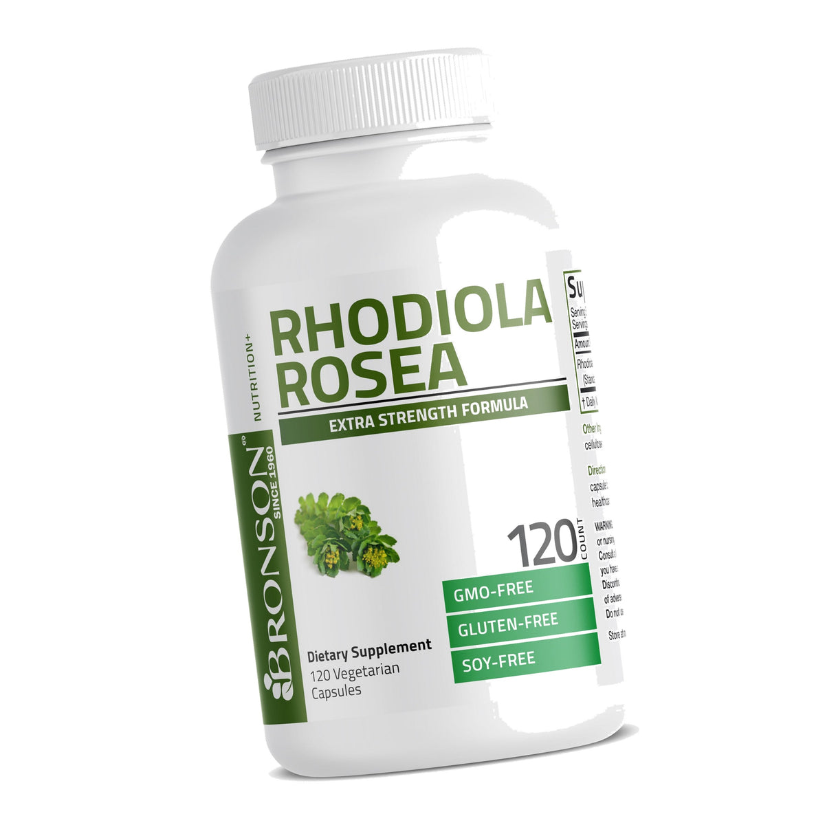 Bronson Rhodiola Rosea Adaptogen for Stress, Mood & Energy, 120 Capsules