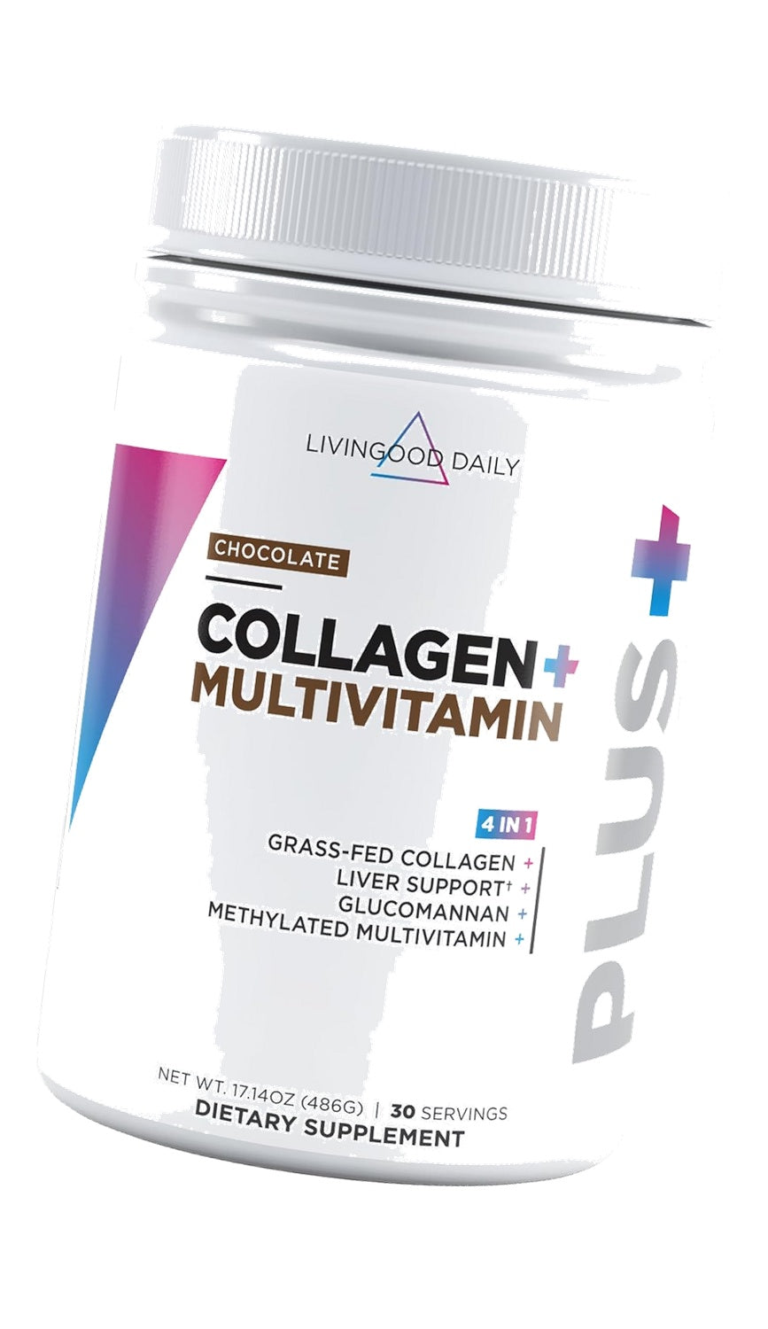 Livingood Daily Hydrolyzed Collagen Peptides Powder, Chocolate, 30 Servings