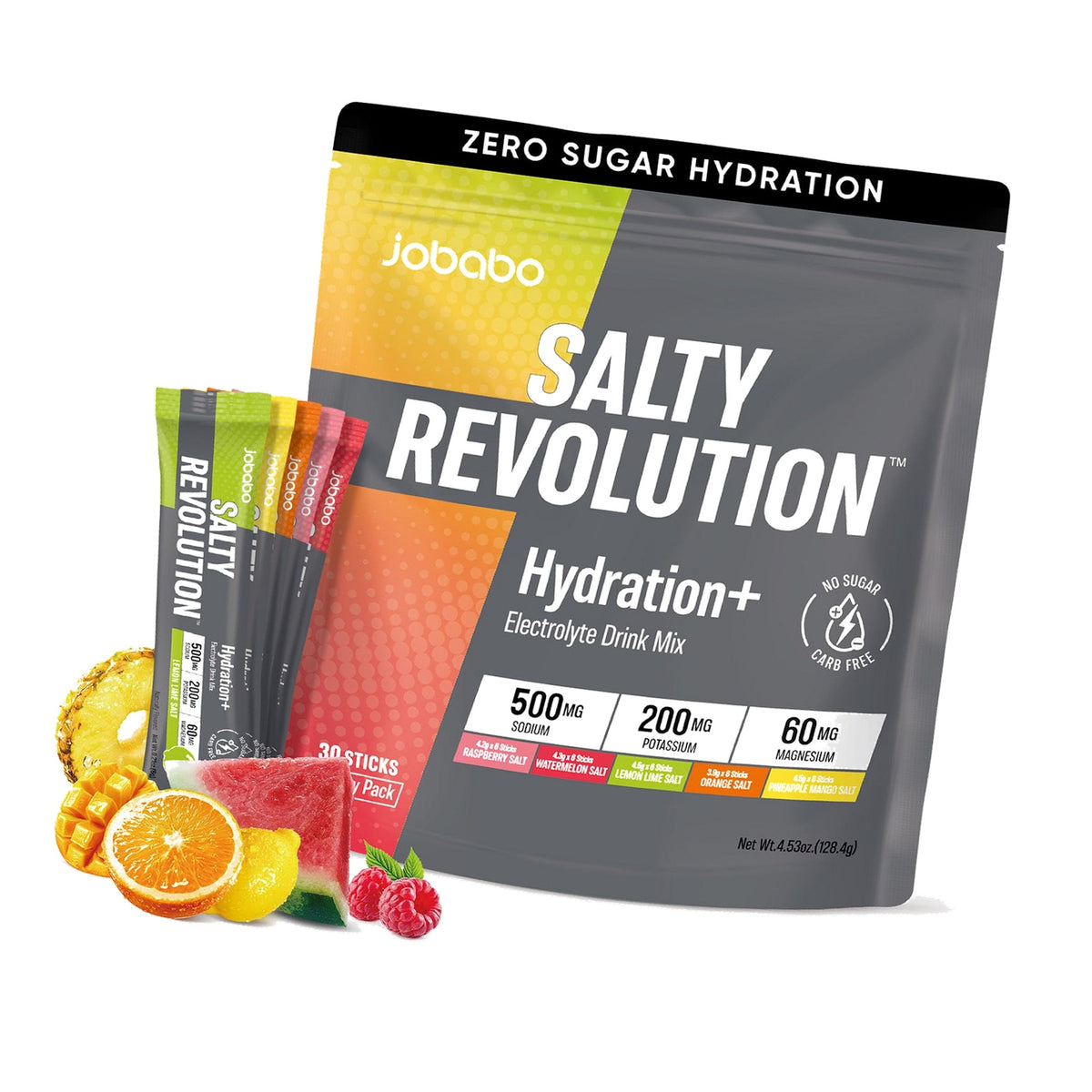 Salty Revolution Electrolytes Powder Packets, Variety Pack (30 Servings)