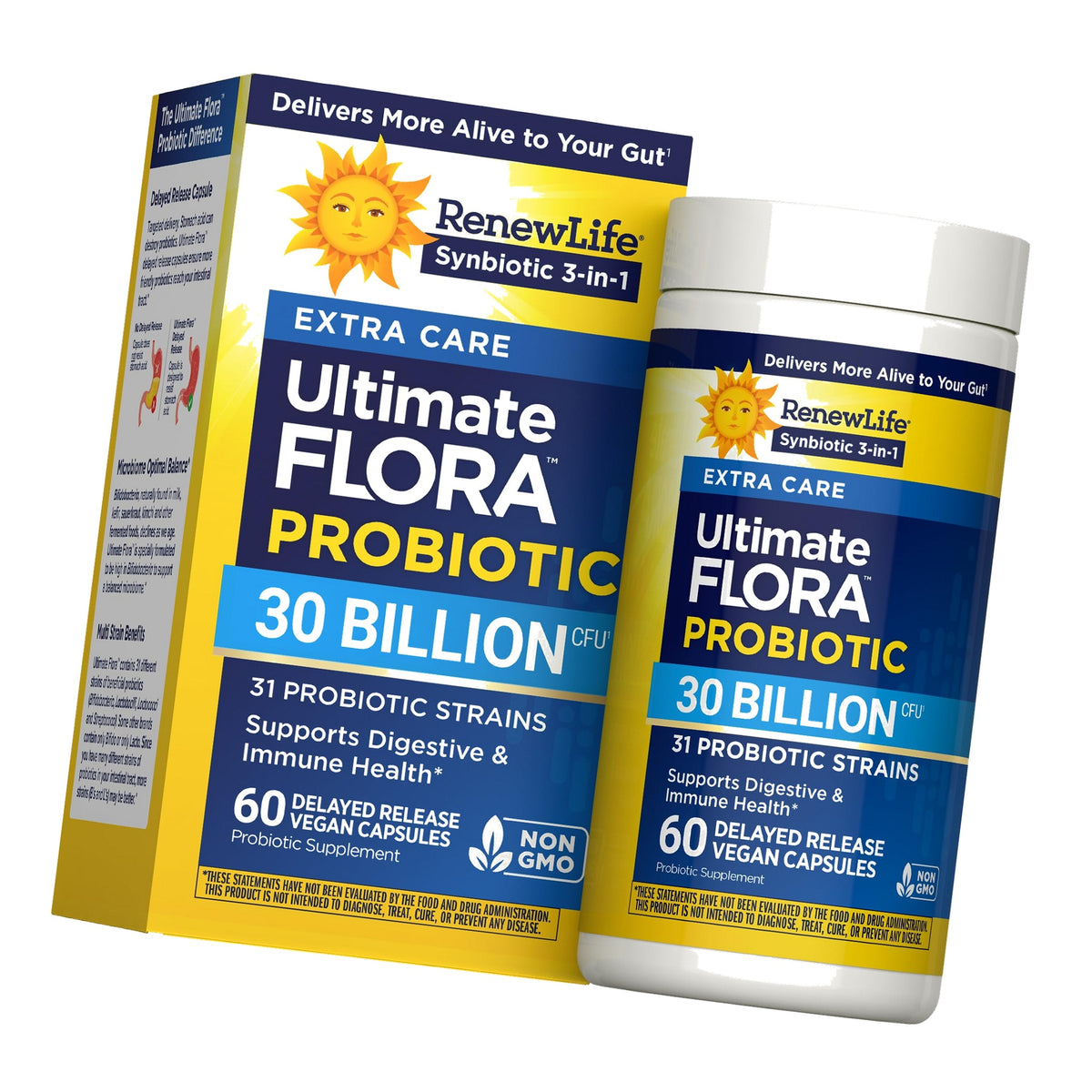 RenewLife Extra Care Ultimate FLORA Probiotic, 60 capsules