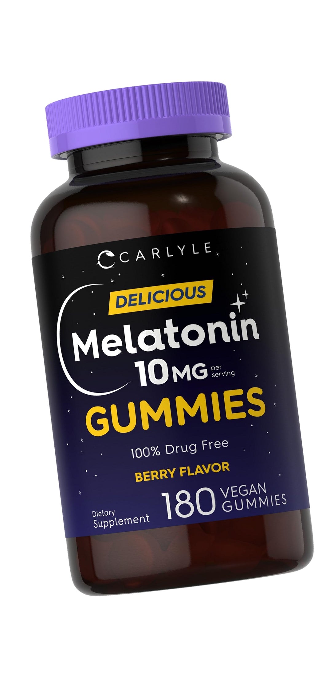 Carlyle Melatonin Gummies 10mg | 180 Count | Berry Flavor