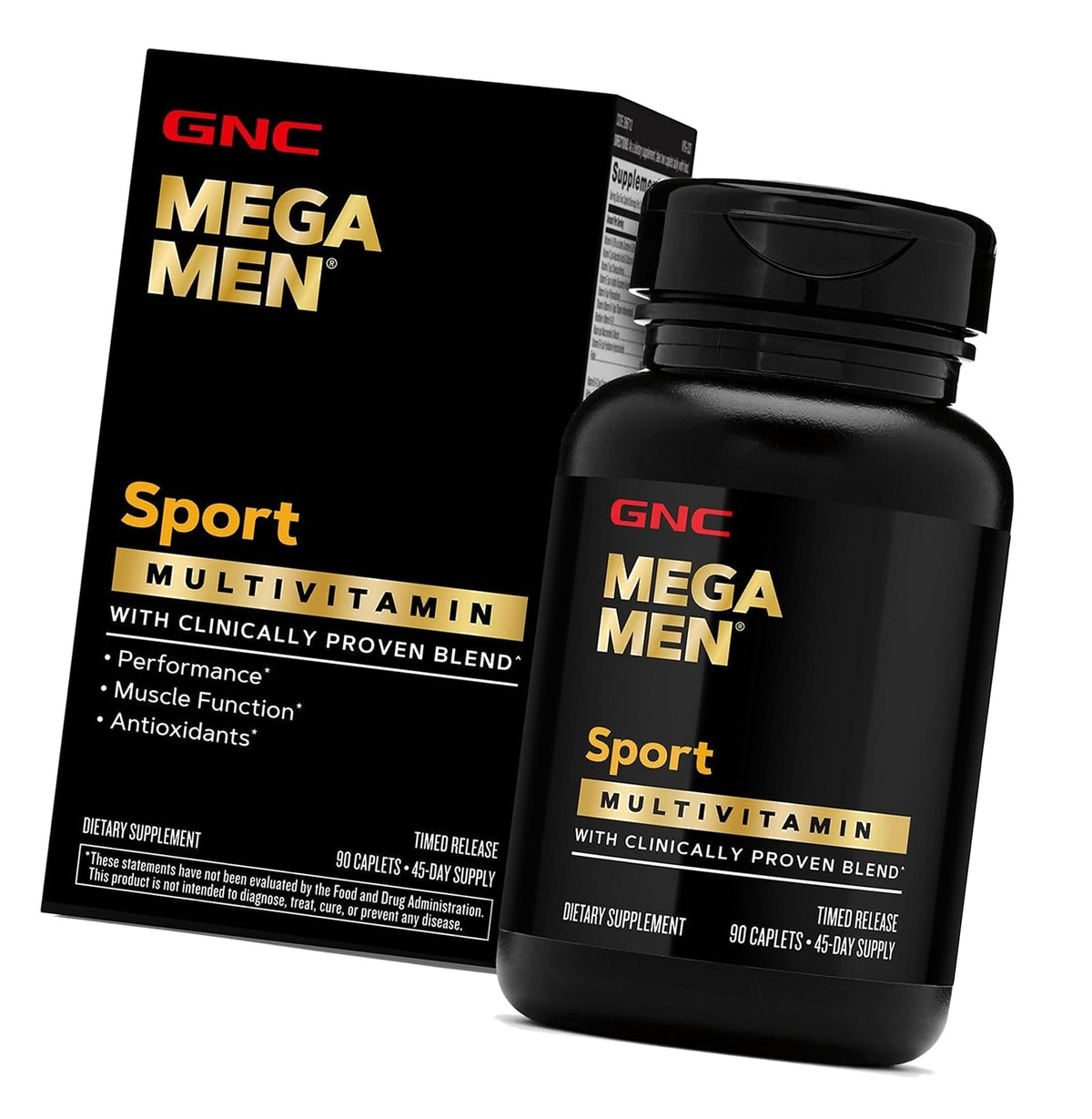 GNC Mega Men Sport Multivitamin, Performance & Muscle Function, 90 Count