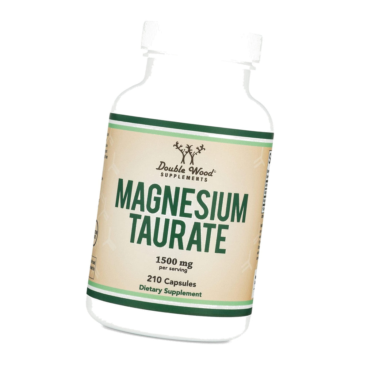 Magnesium Taurate 1,500mg, Chelated Magnesium, 210 Vegan Capsules